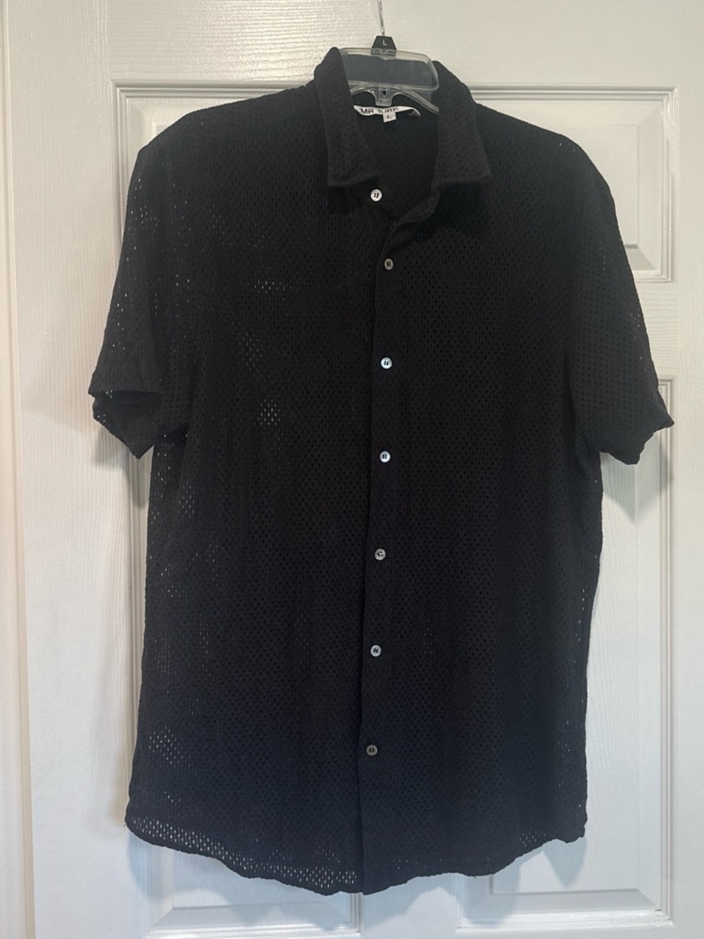 Mr.Turk Black Short-Sleeve Button-Up Shirt